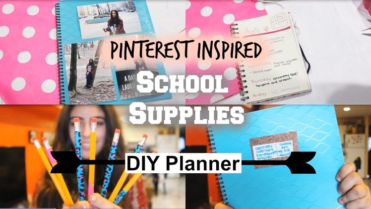 Pinterest Inspired School Supplies + DIY Planner