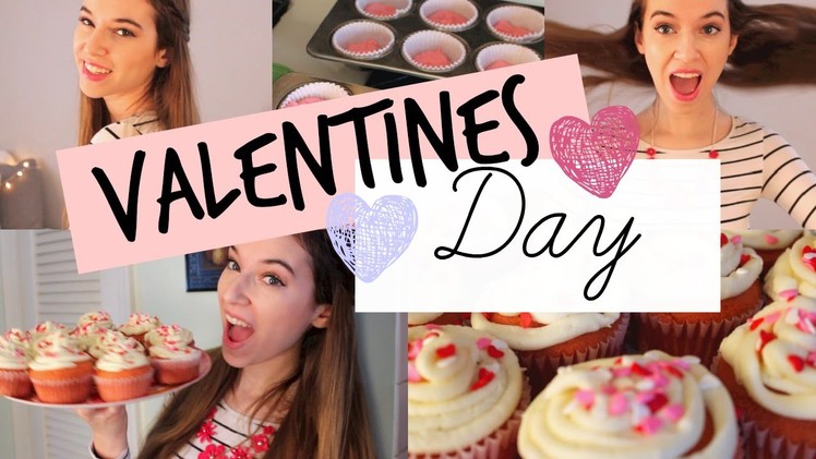 Valentines Day Makeup, Outfit + DIY Cupcakes!