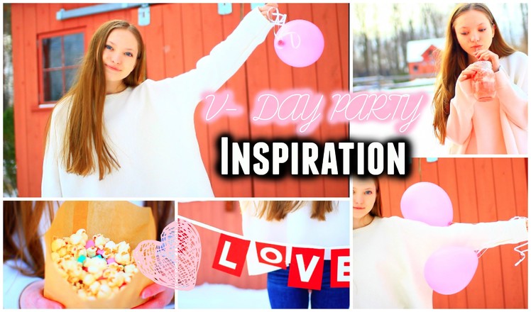 Valentines Day Party! Hair, Makeup, & Outfit! + DIY Snacks