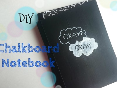 Chalkboard Notebook DIY Back to School