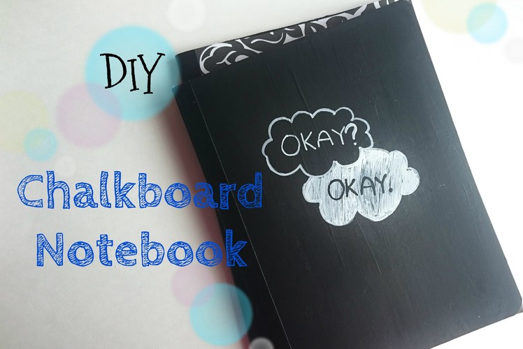 Chalkboard Notebook DIY Back to School