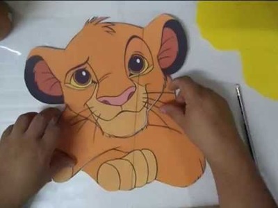 Como hacer figura Rey Leon en fomi DIY - How to make lion king