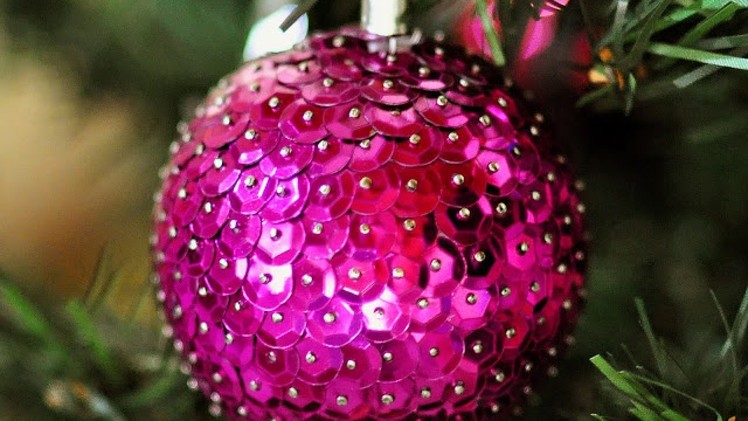 Create Easy Sequin Christmas Ornaments - DIY Home - Guidecentral