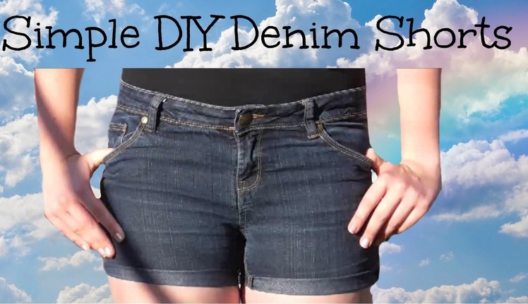 Denim Shorts Simple DIY l JasmineStarler