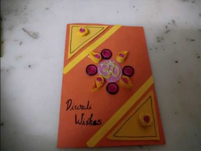 Diwali Card Making Idea For Kids.DIY Cardmaking