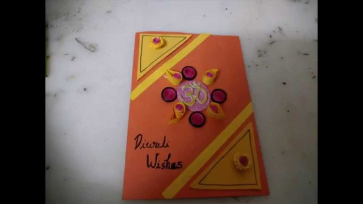 Diwali Card Making Idea For Kids.DIY Cardmaking