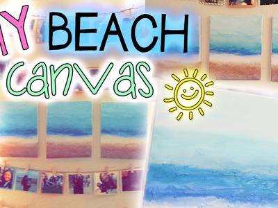 DIY Beach Canvas Wall Decor! (easy)