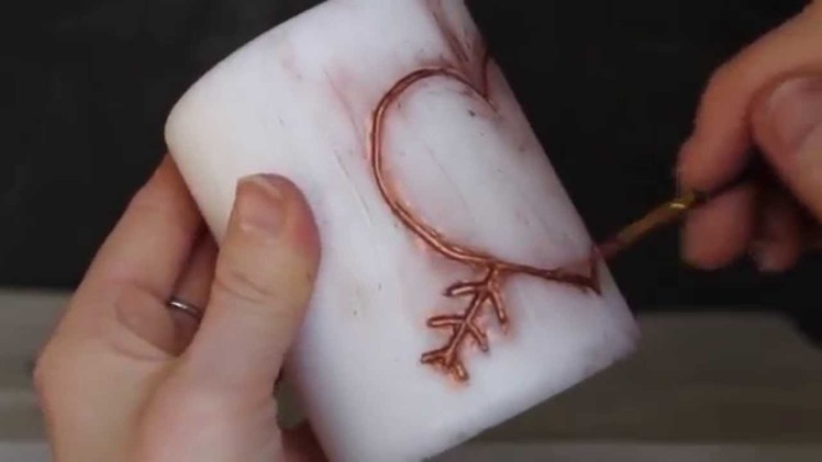 DIY Carved Candles