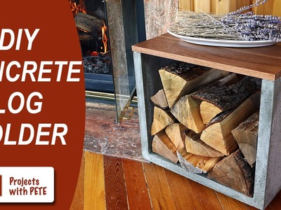 DIY Concrete Log Holder - Firewood Holder