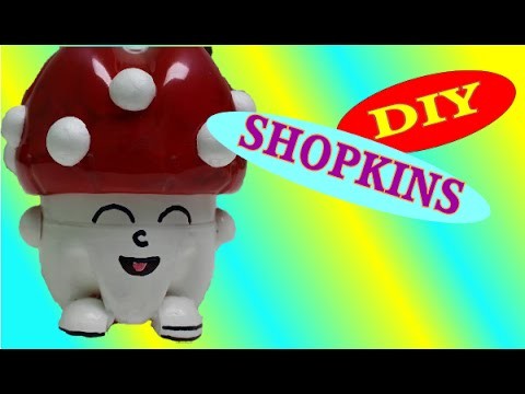 DIY Crafts: Shopkins Toys Miss Mushy-Moo - Recycled Bottles Crafts