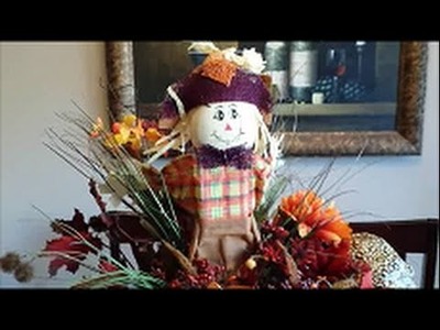 DIY Cute Scarecrow Arrangement