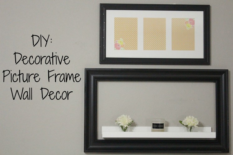 DIY:  Decorative Picture Frame Wall