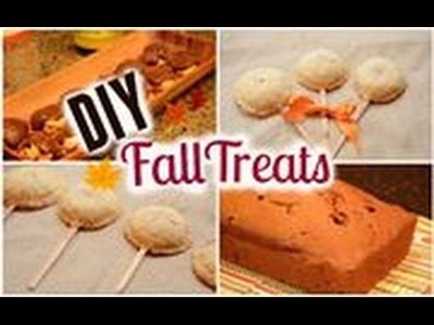 DIY Fall Treats: Berry Pie Pops, Pumpkin Bread and Salted Caramel Turtles!