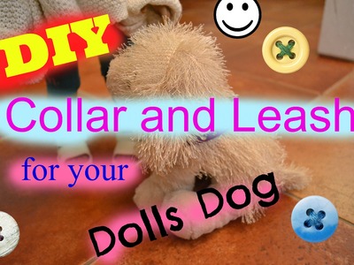 DIY: How To Make A Collar with Leash for your Dolls Dog