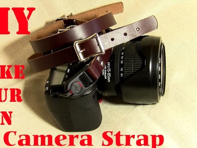 DIY How to make a Leather Camera Strap & EDC Wrist Lanyard for Multitools, Cameras Peak Design DIY