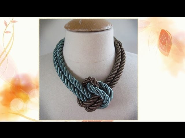 DIY : How To Make a Unique Rope Necklace - DIY Projects