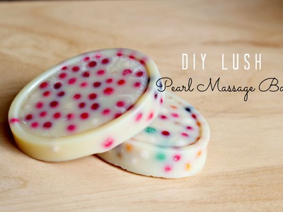DIY LUSH Pearl Massage Bar - Bubble Tea Inspired !