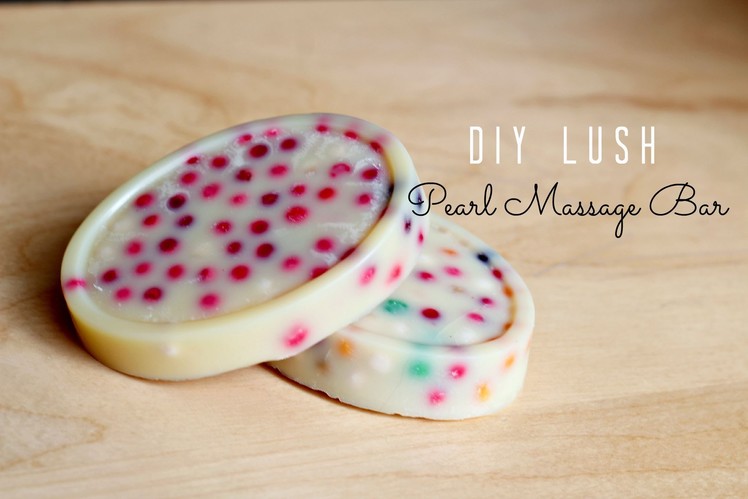DIY LUSH Pearl Massage Bar - Bubble Tea Inspired !
