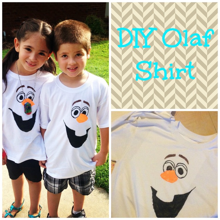 DIY Olaf shirt (Vlogust day 4)
