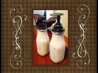 DIY Shabby Chic Soap Dispenser and Toothbrush Holder by Kelly Barlow
