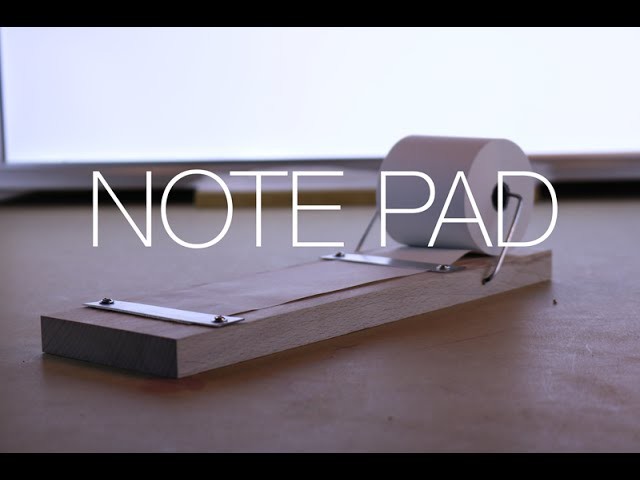 ⇒ DIY Wood and Aluminum Note Pad