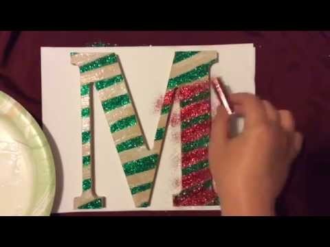 Holiday DIY: Monogram Christmas Door Hanger.