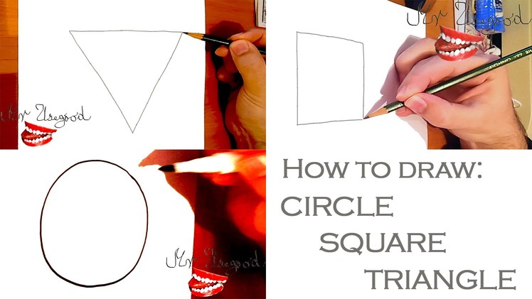 How to draw a Perfect CIRCLE, SQUARE, TRIANGLE Easy, draw easy stuff but cool