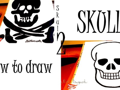 How to draw a Skull and a Pirate SKULL Easy for Beginners and Kids with pencil | SPEED ART