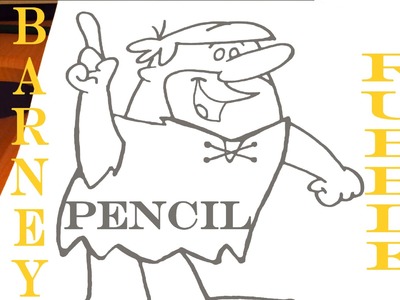 How to draw Barney Rubble Easy - The Flintstones - Cartoon Network | PENCIL | SPEEDY