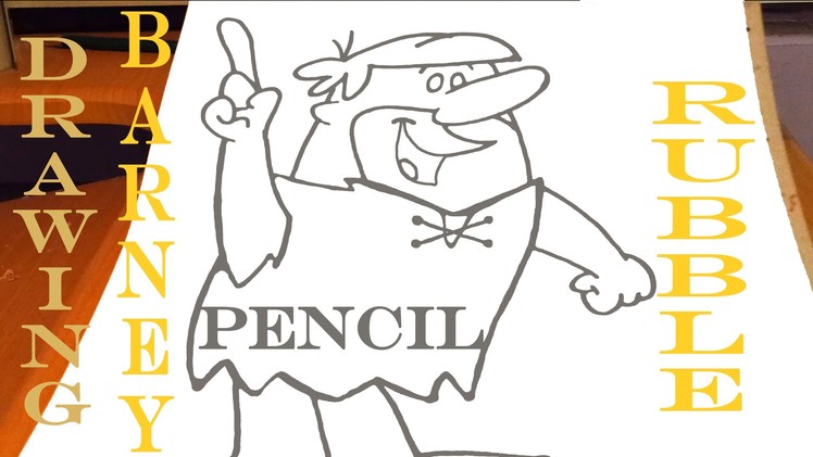How to draw Barney Rubble Easy - The Flintstones - Cartoon Network | PENCIL | SPEEDY
