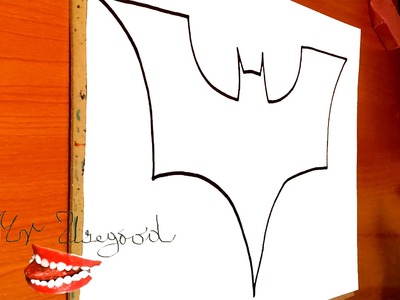 How to draw Batman Logo STEP BY STEP EASY, draw easy stuff.things but cool on paper #1.2