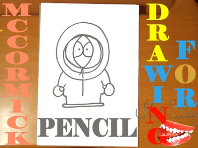 How to draw KENNY MCCORMICK from SOUTH PARK characters Easy,draw easy stuff,PENCIL,SPEED ART