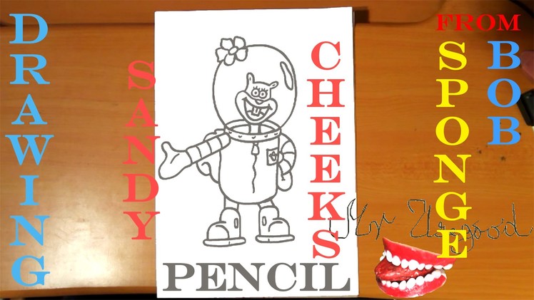 How to draw SANDY CHEEKS from Spongebob EASY | draw easy stuff, PENCIL | SPEED ART