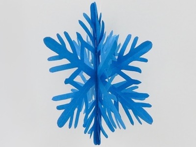 How to make a 3D hanging snowflake christmas decoration ornament DIY (tutorial + free pattern)