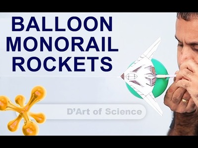 How to make a BALLOON MONORAIL  - Cool DIY - air pressure - dartofscience