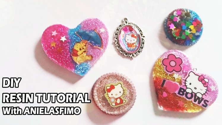 HOW TO MAKE RESIN PENDANTS | DIY SWAP WITH ANIELASFIMO