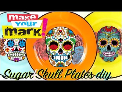 How to:  Sugar Skull Plates DIY