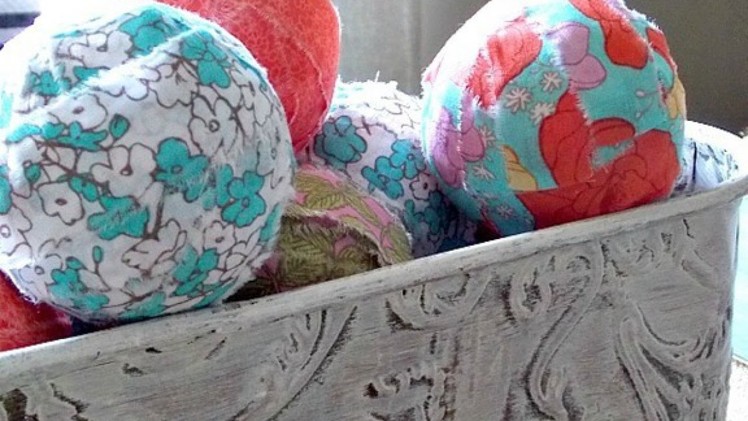 Make Pretty Fabric Covered Balls - DIY Home - Guidecentral