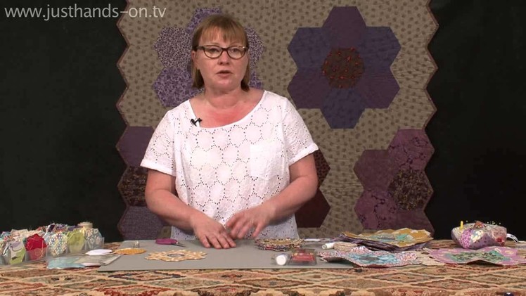 Paper Pieced Hexagon Patchwork with Carolyn Forster