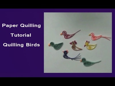 Paper quilled birds