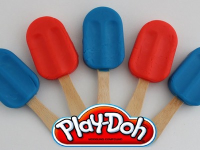 Play-Doh Popsicles DIY Ice Cream with Toys Surprise