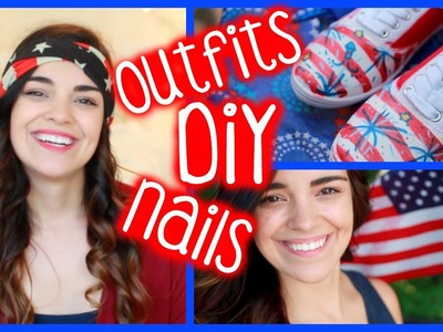 4th of July Outfits, DIY Shoes, & Nails! {Collab} | MakeupByKimm