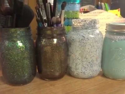 AS SEEN ON PINTEREST: DIY Glitter Mason Jars