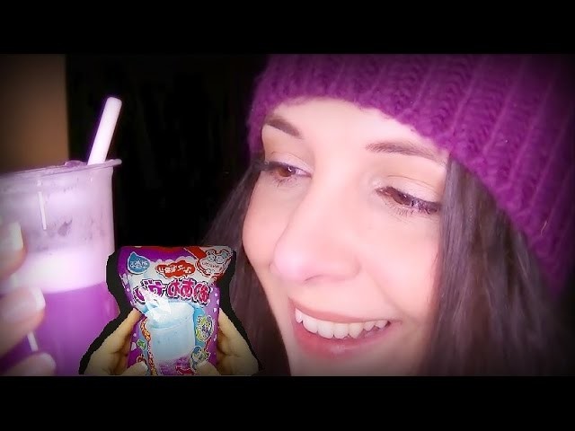 Binaural ASMR: Sound Snack!  Meiji Bubble Jelly DIY Candy Shake Drink For Relaxation And Sleep