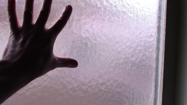 DIY Bathroom Privacy Window Glass