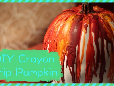 DIY Crayon Drip Pumpkin