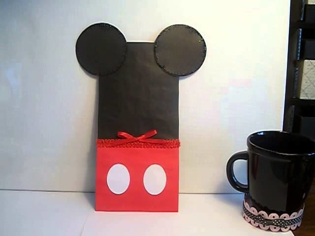 DIY Disney easy Mickey Mouse gift party treat bags