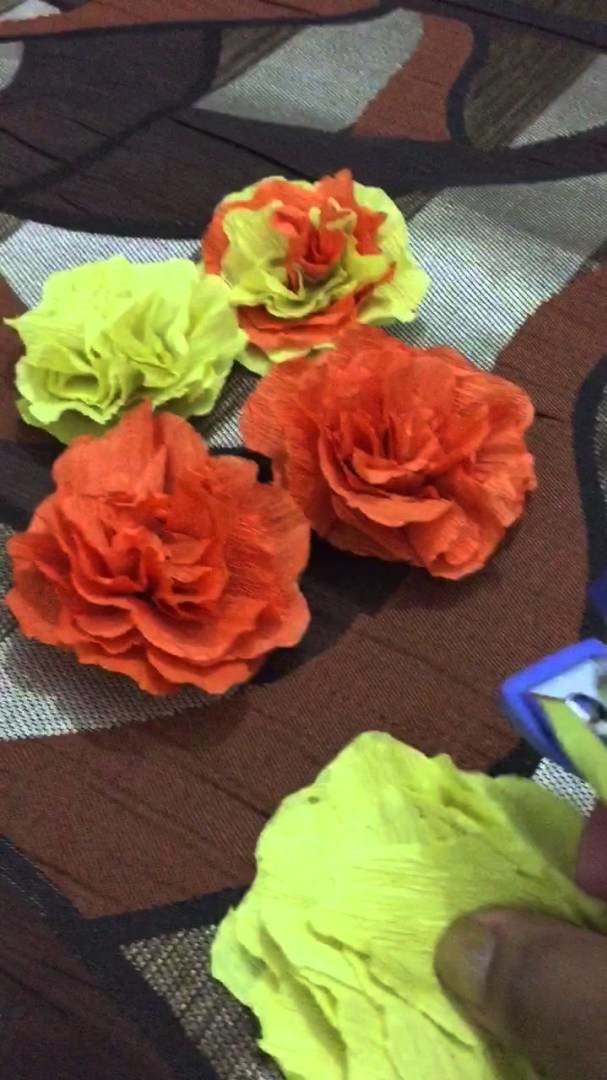 DIY Diwali decoration - paper flower