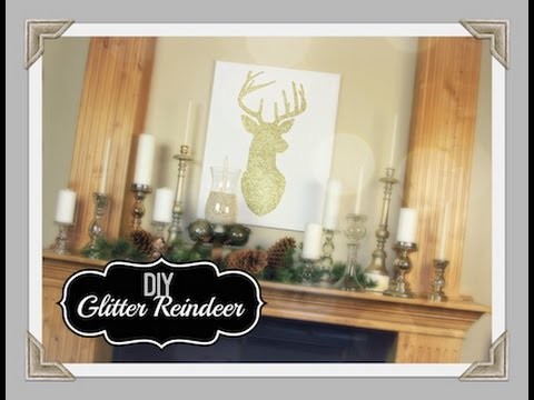 DIY Glitter Reindeer | ShowMeCute