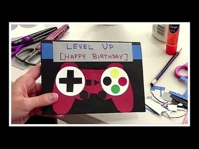 DIY Homemade Birthday Card - Gamer Edition!